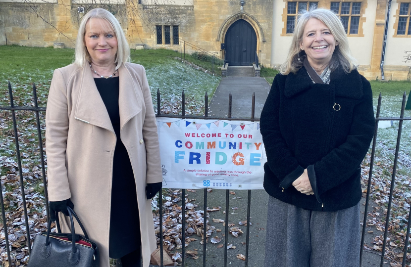 Harriett and Karen at Community Fridge