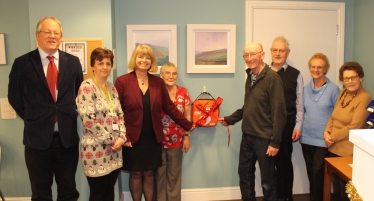 MP Unveils Retirement Village Defibrillator  