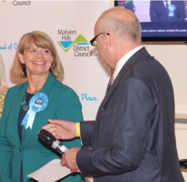 Harriett with Returning Officer Jack Hegarty